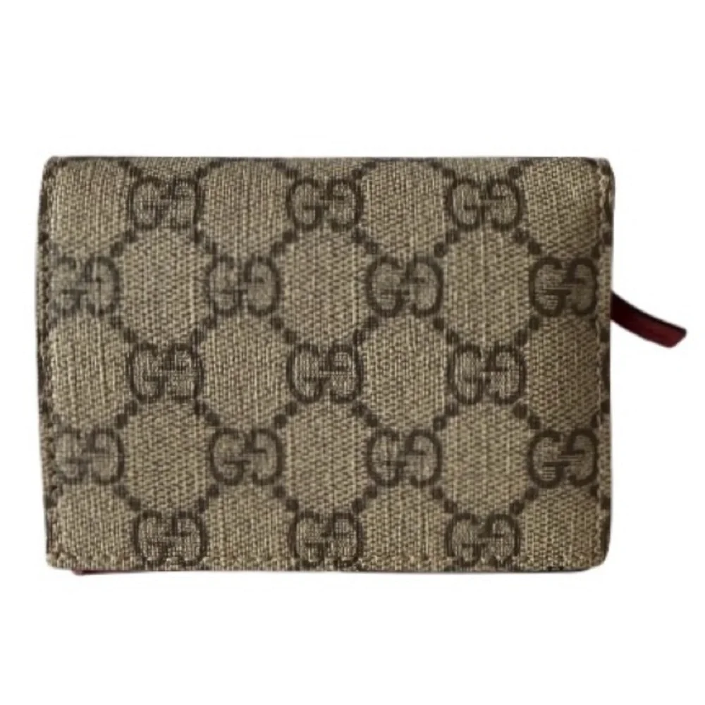 🍒 Gucci GG Supreme Cherry Crystal Compact Wallet - Picture 2 of 13